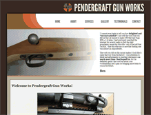 Tablet Screenshot of pendergraftgunworks.com